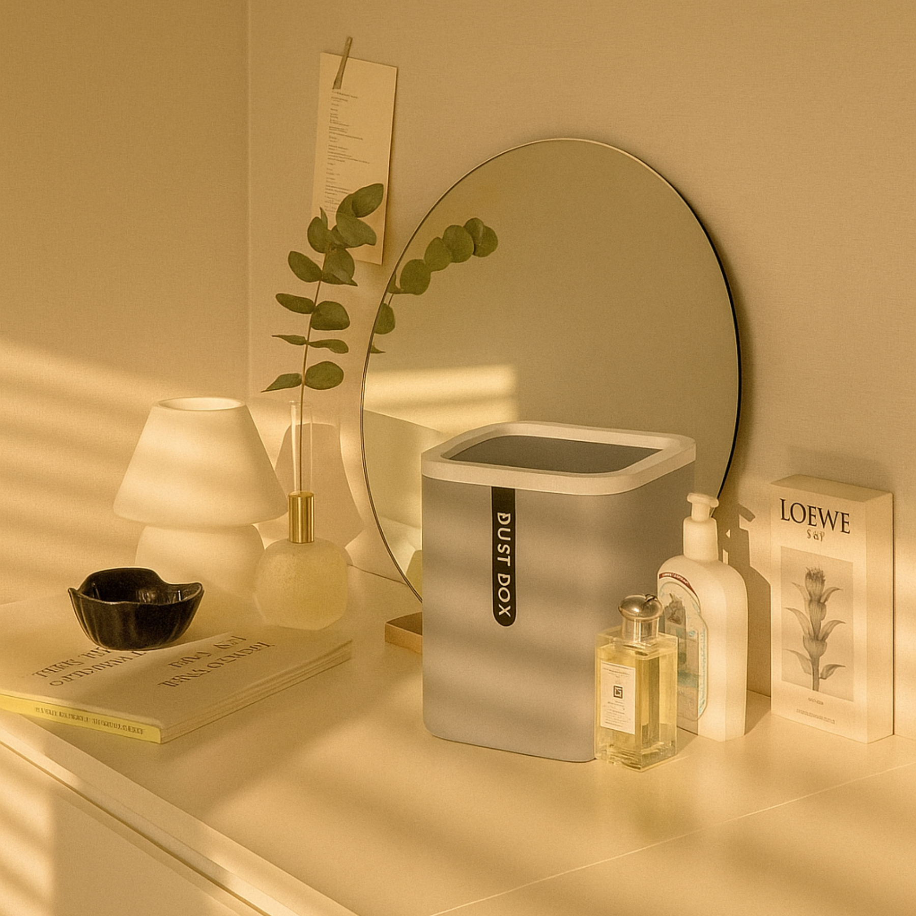 DUST BOX – Mini poubelle de table pivotante